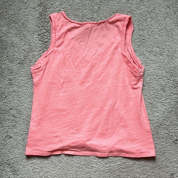 Pink sleeveless Anthropologie tank top with knot detail - Picture 5 of 5